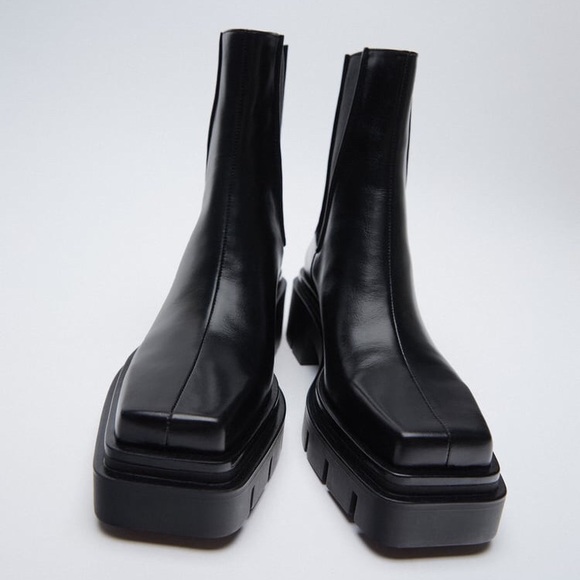 zara square toe boots